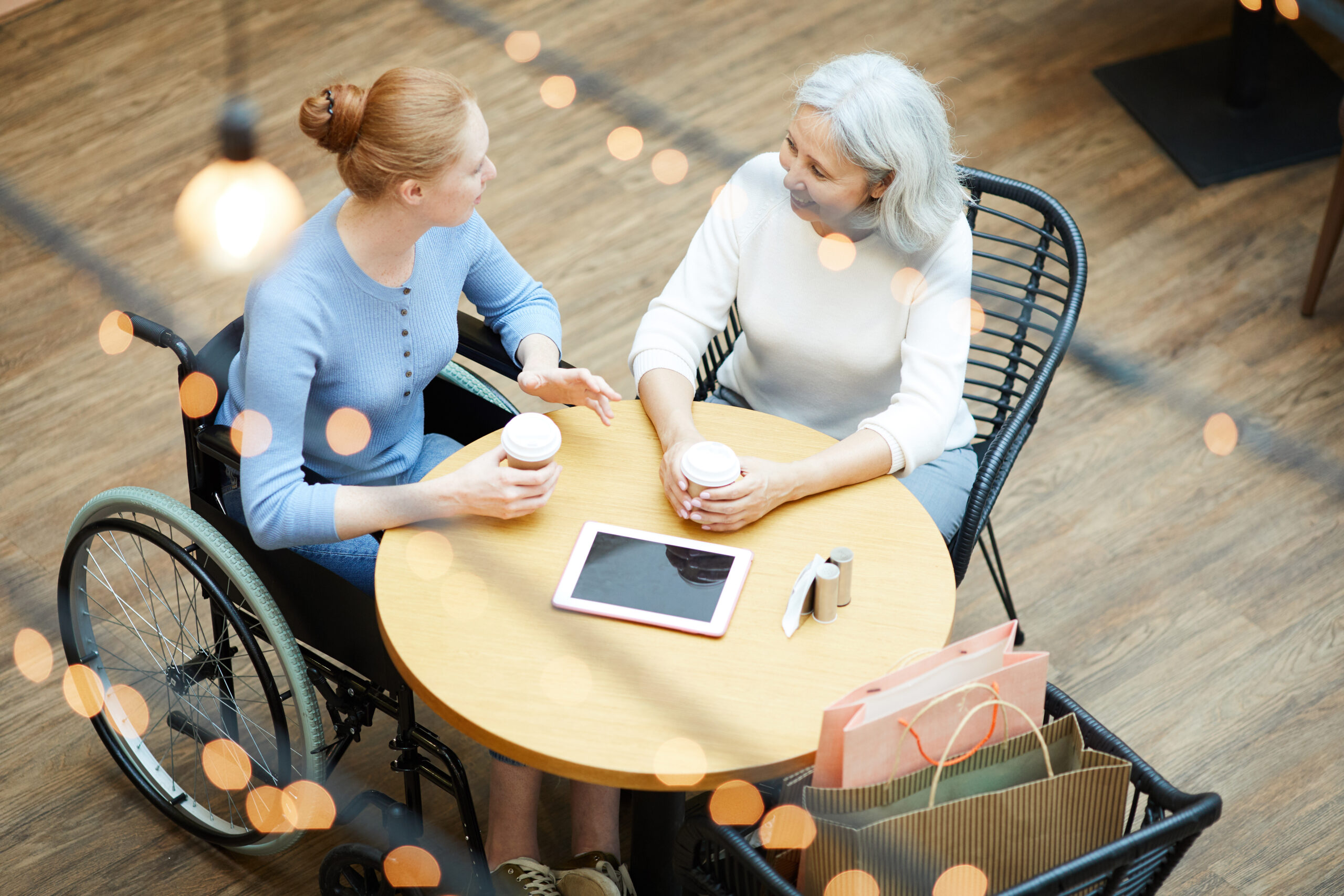 Un café dans un centre commercial